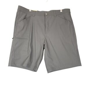 Eddie Bauer Rainier 10 inch Tech Shorts Mens Size 38 Black Cargo Outdoor